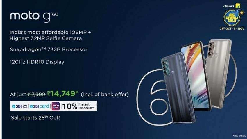 Flipkart Big Diwali Sale: Motorola announces big discounts on Moto G60, Moto Edge 20 Series and more Flipkart Big Diwali Sale: Motorola announces big discounts on Moto G60, Moto Edge 20 Series and more