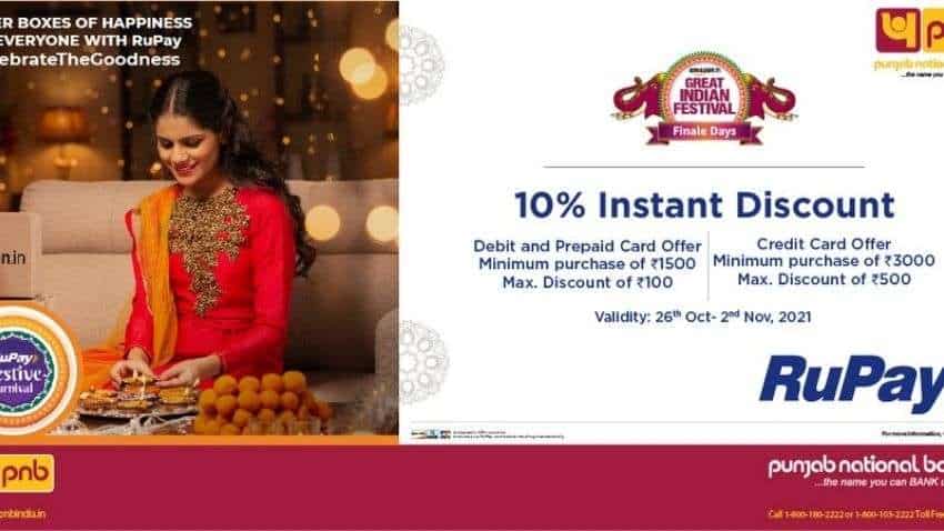 Amazon Great Indian Festival: Punjab National Bank offers 10% instant discount on credit, debit cards - Check complete details here