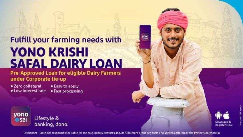 Are you a dairy farmer? Know how to avail pre-approved SBI YONO Krishi Safal Dairy Loan without collateral