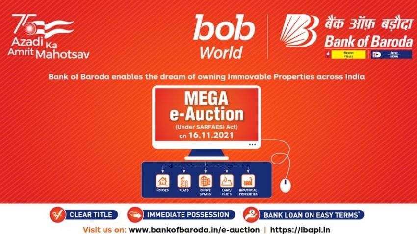 Bank of Baroda mega e-auction on November 16 - Participate and other details here Bank of Baroda mega e-auction on November 16 - Participate and other details here