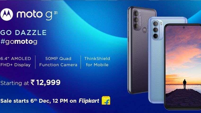 Motorola Moto G31 launched with 50MP main camera at Rs 12,999: From specs to availability - All details here Motorola Moto G31 launched with 50MP main camera at Rs 12,999: From specs to availability - All details here