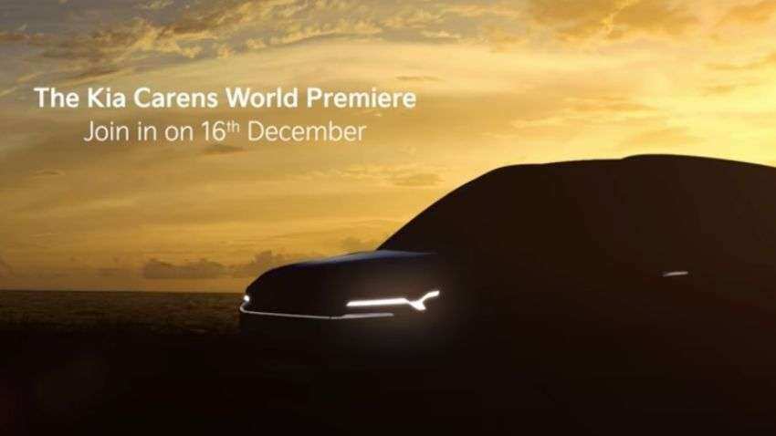 Kia unveils Carens RV in India; world premiere on 16 December Kia unveils Carens RV in India; world premiere on 16 December