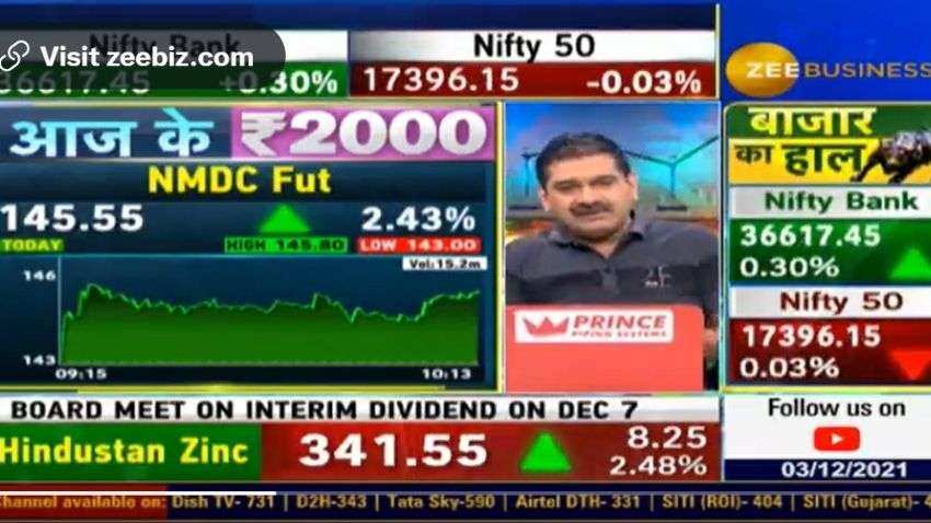 Aaj Ke 2000: Market Guru Anil Singhvi recommends NMDC as stock to buy | Targets, stop-loss and more Aaj Ke 2000: Market Guru Anil Singhvi recommends NMDC as stock to buy | Targets, stop-loss and more