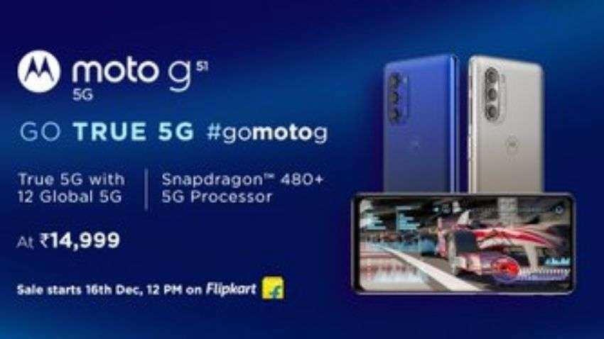 Moto G51 5G with 50MP camera, 5,000mAh battery launched at Rs 14,999: Check availability and other details Moto G51 5G with 50MP camera, 5,000mAh battery launched at Rs 14,999: Check availability and other details