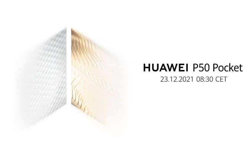 Huawei P50 Pocket foldable smartphone global launch date set for December 23