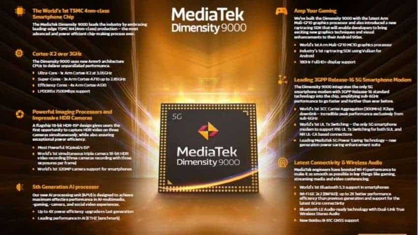 MediaTek officially launches Dimensity 9000 chipset for flagship smartphones MediaTek officially launches Dimensity 9000 chipset for flagship smartphones