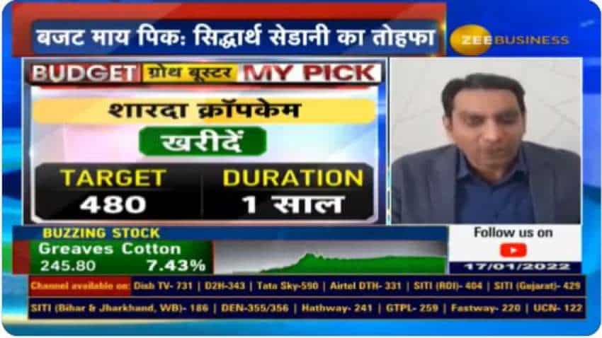 Budget My Pick: Sharda Cropchem stock is a top buy with 1-year view for analyst Siddharth Sedani; 30% upside expected
