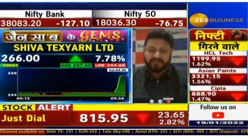 Top Pick with Anil Singhvi: Sandeep Jain recommends this textile stock for robust returns - Know PAT, target, levels and other details Top Pick with Anil Singhvi: Sandeep Jain recommends this textile stock for robust returns - Know PAT, target, levels and other details