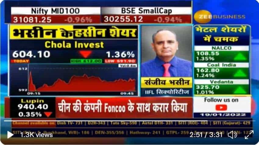 Top stocks to buy with Anil Singhvi: Sanjiv Bhasin picks two stocks – Chola Invest, Cummins | Know target price, stop-loss, and more Top stocks to buy with Anil Singhvi: Sanjiv Bhasin picks two stocks – Chola Invest, Cummins | Know target price, stop-loss, and more