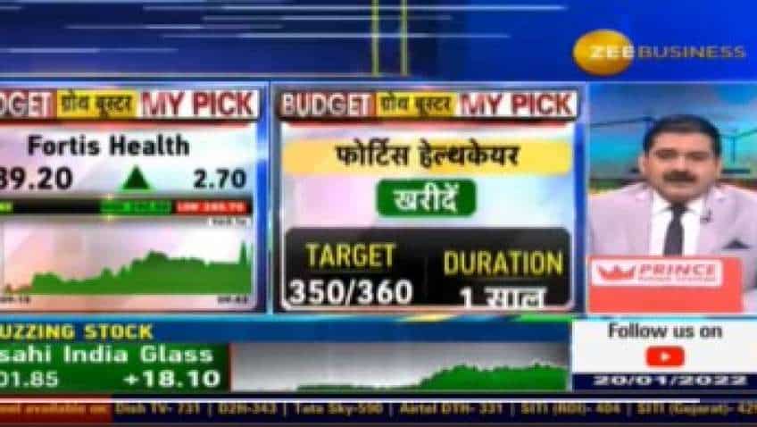 Budget 2022 Pick with Anil Singhvi: Analyst sees over 28% upside in this Rakesh Jhunjhunwala backed Fortis Healthcare stock 