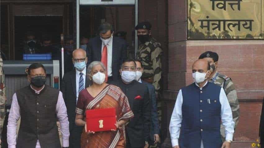 Budget 2022: Nirmala Sitharaman takes tablet in red pouch to Parliament to present paperless Budget
