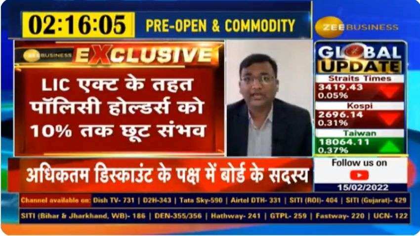 LIC IPO: Company's board in favour of "maximum" discount for policyholders; LIC Act mandate at 10% at the least LIC IPO: Company's board in favour of "maximum" discount for policyholders; LIC Act mandate at 10% at the least