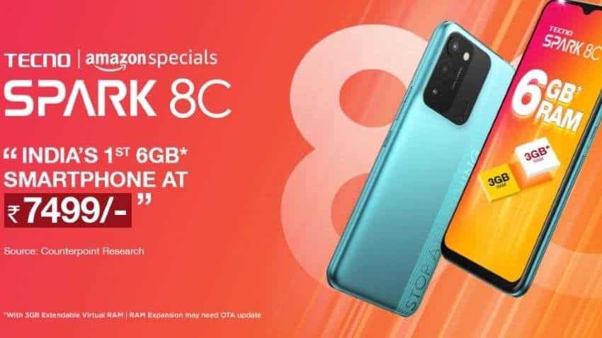 Tecno launches Spark 8C in India at Rs 7,499; Here is all that you need to know!
