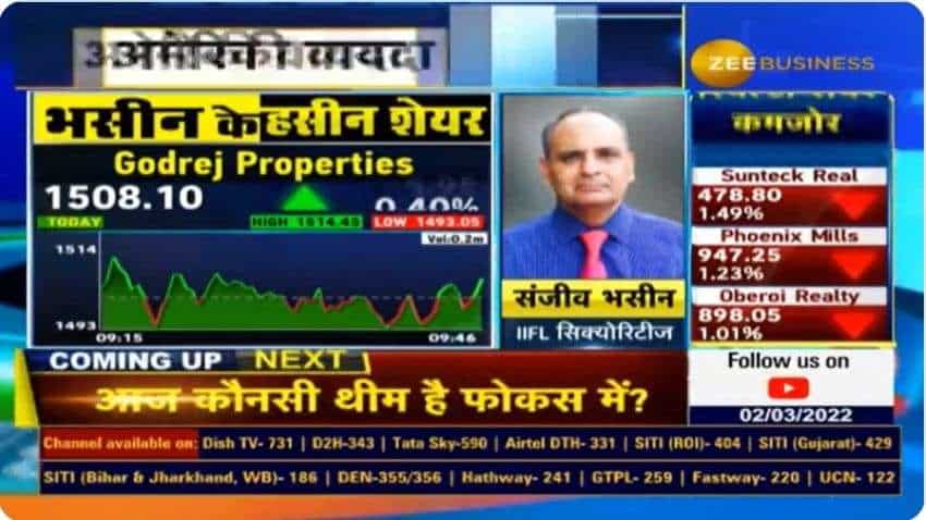 Expert Sanjiv Bhasin bullish on cement, property stocks; recommends Godrej Properties, Ultra Tech to Anil Singhvi for gains
