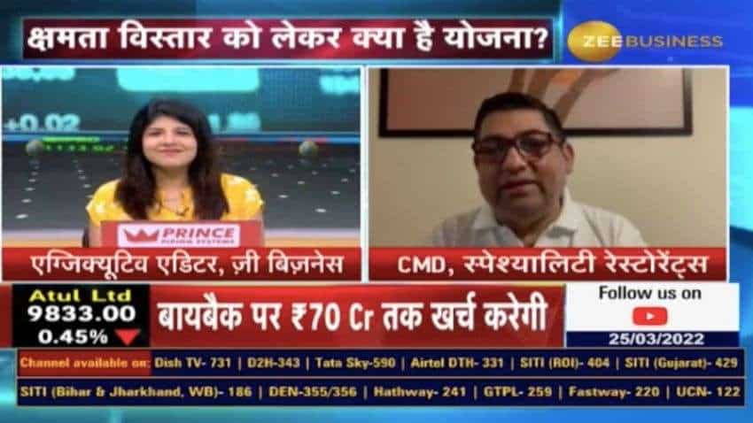 Speciality Restaurants will rework its cost structure to keep prices unchanged: Anjan Chatterjee, CMD