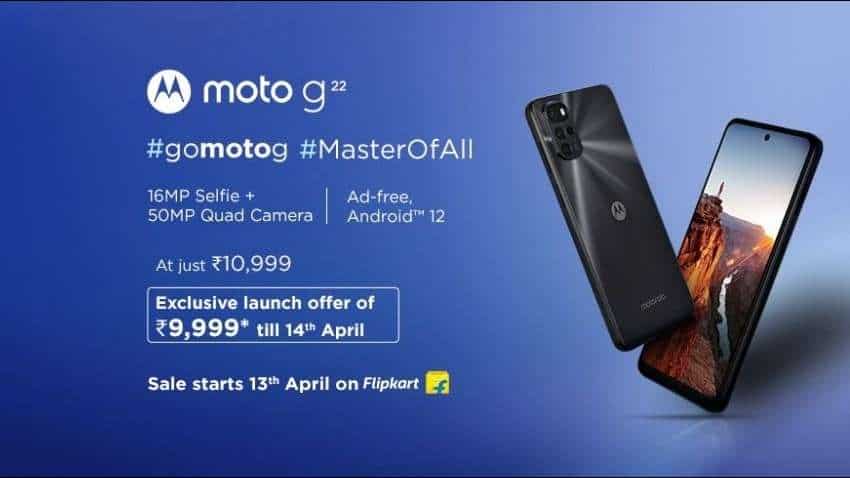 Moto G22 launched in India; price starts at Rs 10,999 - Check availability, specifications and more Moto G22 launched in India; price starts at Rs 10,999 - Check availability, specifications and more