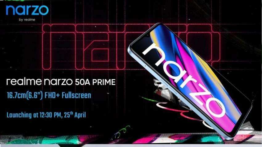 Realme Narzo 50A Prime India lunch on April 25: Check what to expect - specifications and more