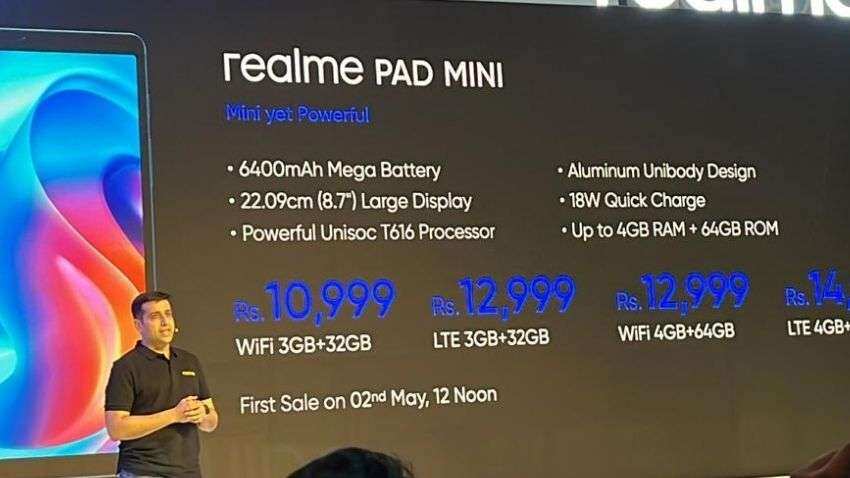 Realme Pad Mini launched; price starts Rs 10,999 in India: Check offers, specifications, availability