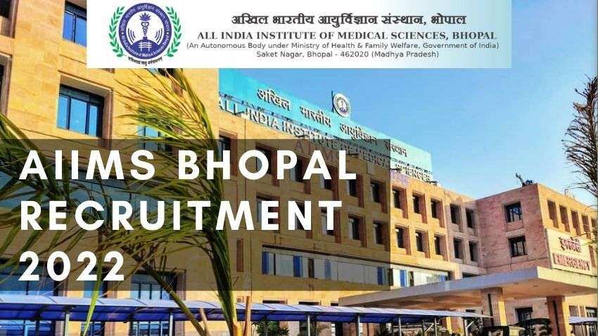 AIIMS Bhopal Recruitment 2022: Apply online for 159 Sr. Resident posts on aiimsbhopal.edu.in, Check eligibility, last date, how to apply and more
