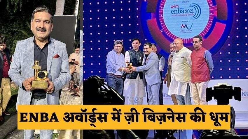 ENBA Awards: Zee Business bags &#039;Best Business Channel&#039; of the year; News Par Views best Hindi talk show; Anil Singhvi thanks viewers  