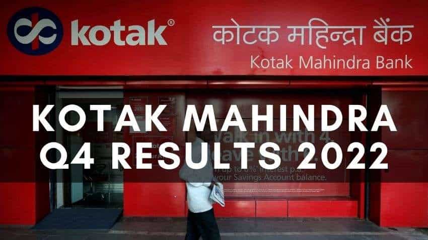 Kotak Mahindra Q4 Results 2022: 65% jump in standalone net profit at Rs 2,767 crore in March quarter; company proposes Rs 1.10 dividend  
