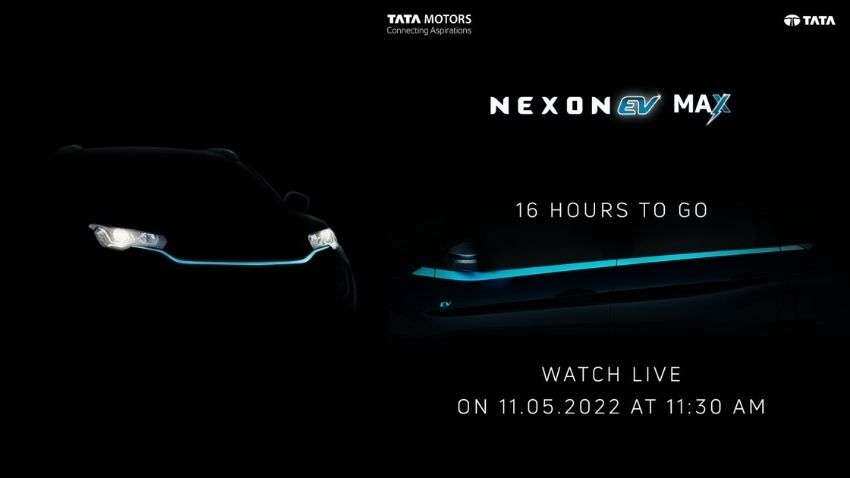 TATA Nexon EV Max: Tata to launch Nexon EV Max in India tomorrow; Check when and where to watch live event