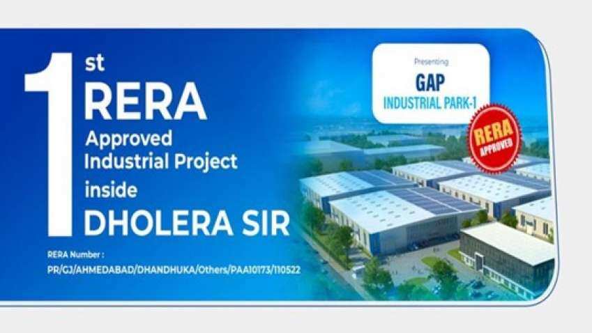 GAP Associates Secured First RERA Approved Industrial Park Inside The Activation Zone Of Dholera-SIR GAP Associates Secured First RERA Approved Industrial Park Inside The Activation Zone Of Dholera-SIR