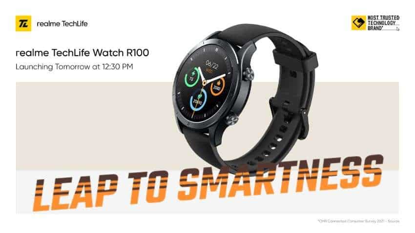 Realme Techlife Watch R100 India launch tomorrow - Know features and expected price