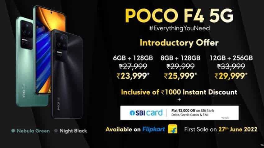Poco F4 5G price in India starts at Rs 27,999 - Check bank offers, availability and specifications