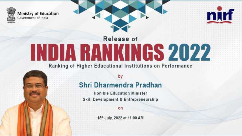NIRF Ranking 2022: IISC Bengaluru retains 1st rank in &#039;best university&#039; category; Full list