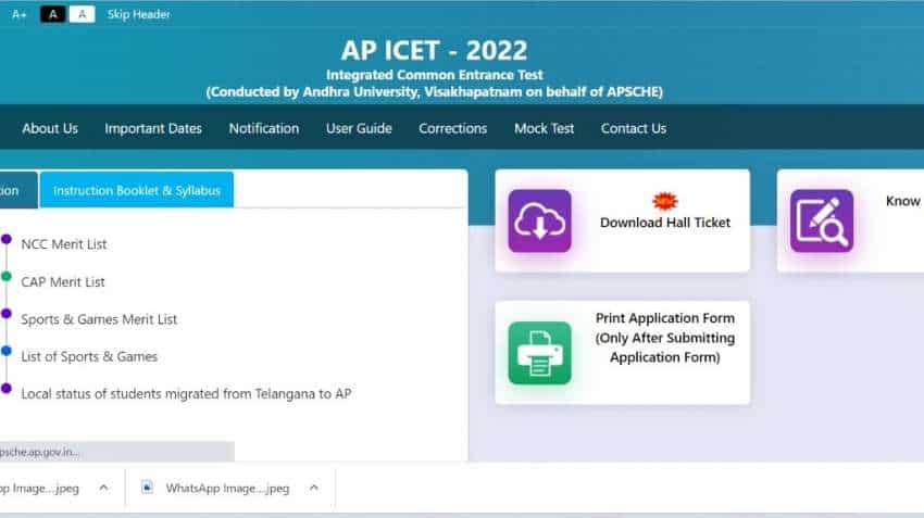 AP ICET hall ticket download 2022: Check direct link, exam date
