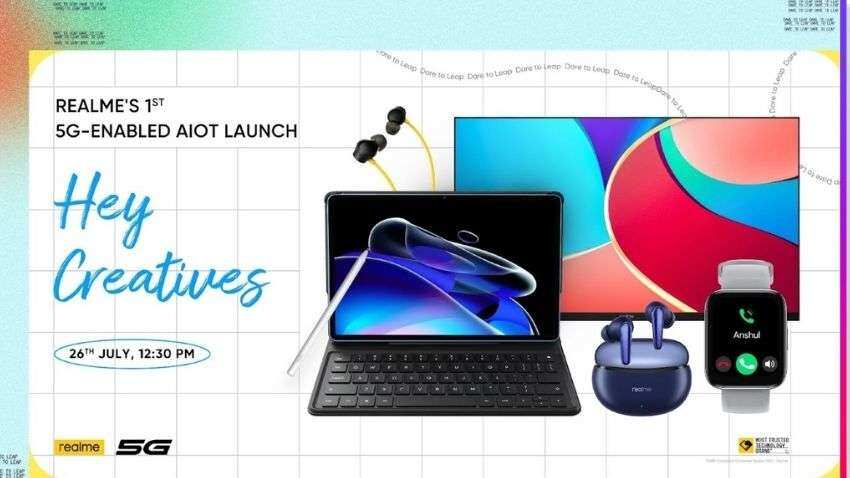 Realme Pad X 5G Watch 3 Buds Air 3 India launch tomorrow What