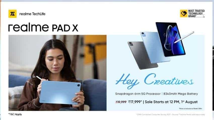 Realme Pad X 5G with pencil and keypad, Watch 3, Buds Air 3 Neo launched - price, offers, availability and specifications 