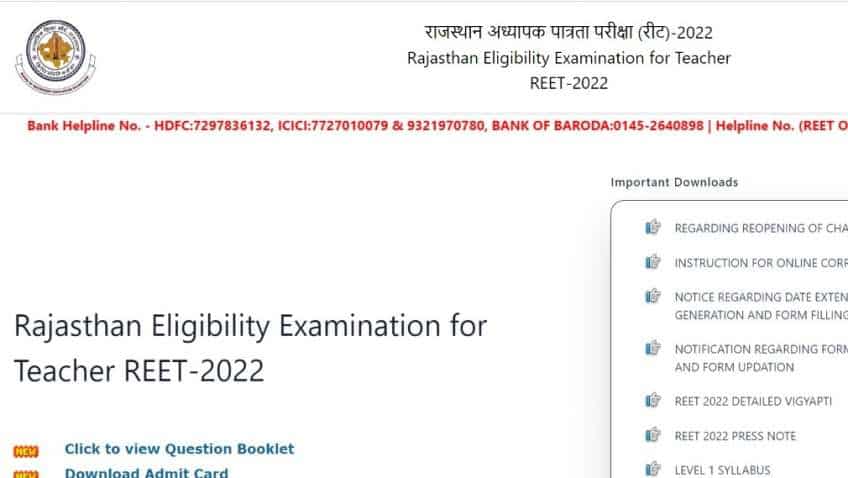 REET Answer Key 2022 to be released soon; Check direct link to download 