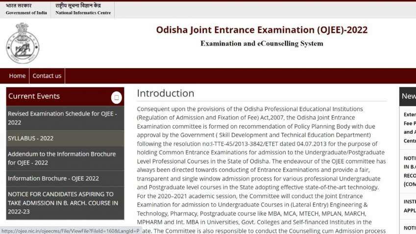 Odisha OJEE Result 2022 declared; Direct link to download scorecard 