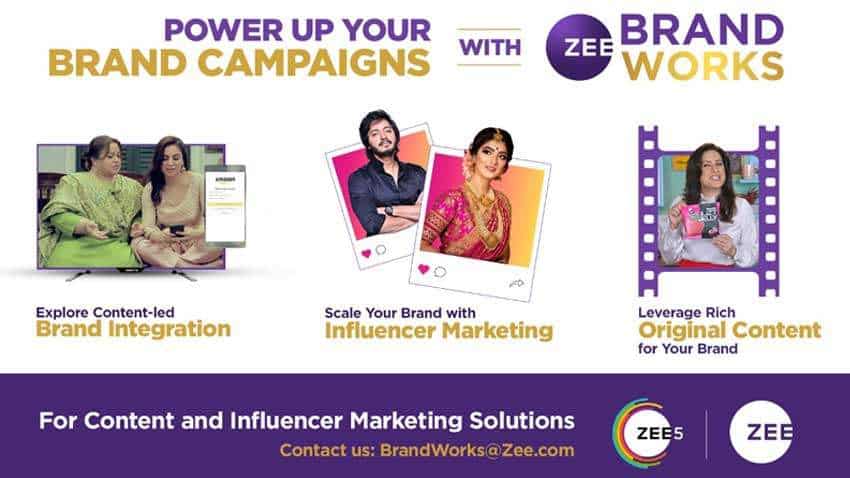 ZEE Brand Works launched! New &amp; innovative solutions introduced for national outreach across TV &amp; Digital