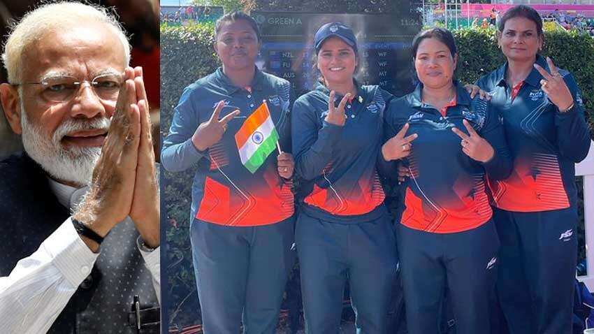 CWG 2022: Historic GOLD win! PM Narendra Modi lauds Indian lawn bowls team CWG 2022: Historic GOLD win! PM Narendra Modi lauds Indian lawn bowls team