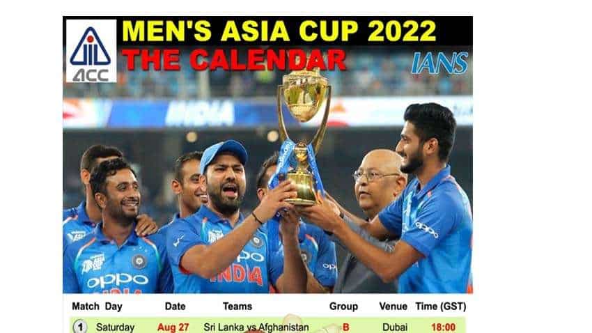 Asia Cup 2022: tournament begins on 27 August; know India Vs Pakistan match, full schedule here