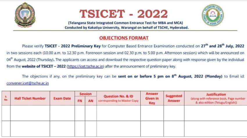 TS ICET Answer Key 2022 last date to raise objection ends soon; Check direct link