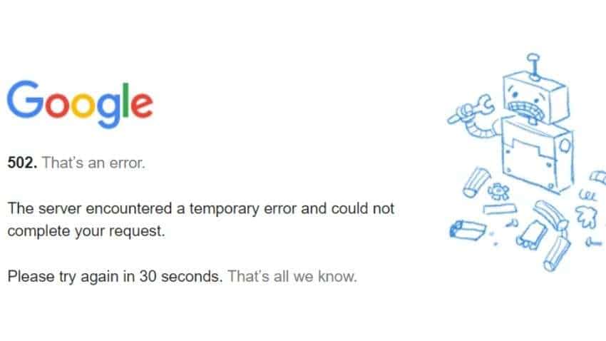 Google down: Global outage! Google&#039;s search engine not working for thousands of users