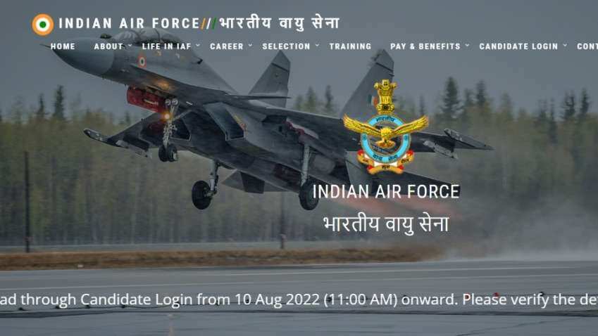 Indian Air Force IAF AFCAT 02/2022 admit card, hall ticket released at afcat.cdac.in; Steps to download online and check exam dates  