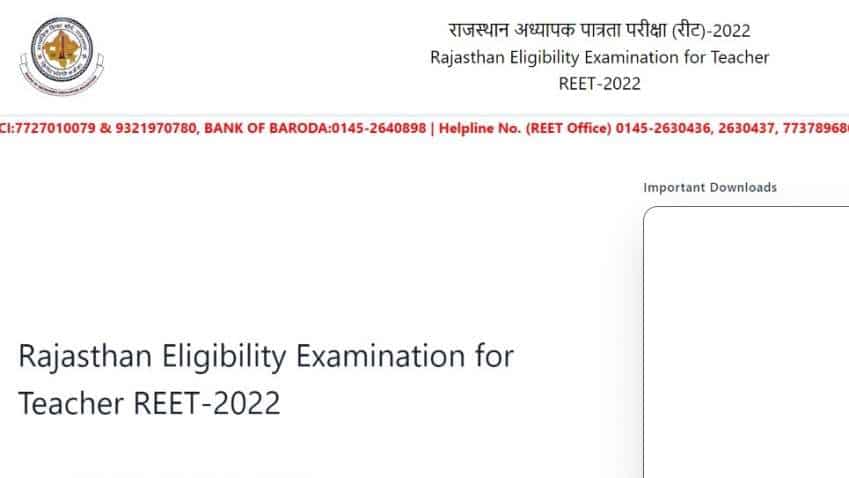 REET Answer key 2022 to be released soon on reetbser2022.in: Steps to download from direct link