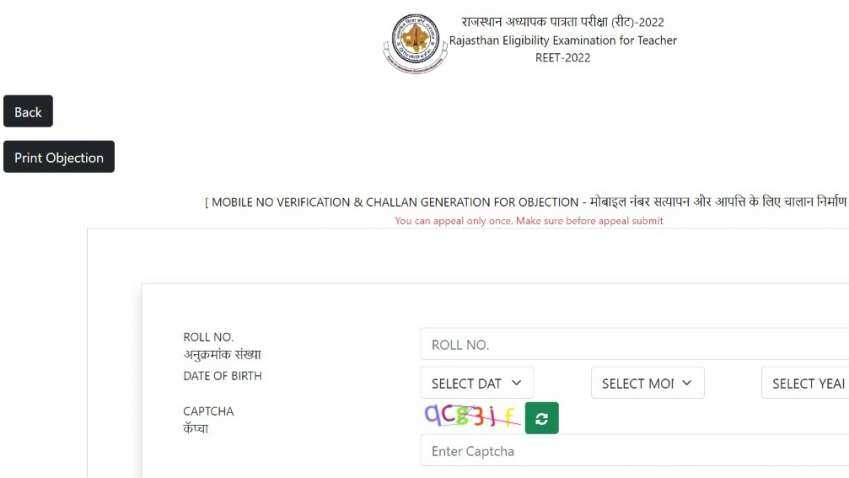 REET Answer Key 2022 level 1, 2 released at retbser2022.in: Steps to raise objection online, last date 