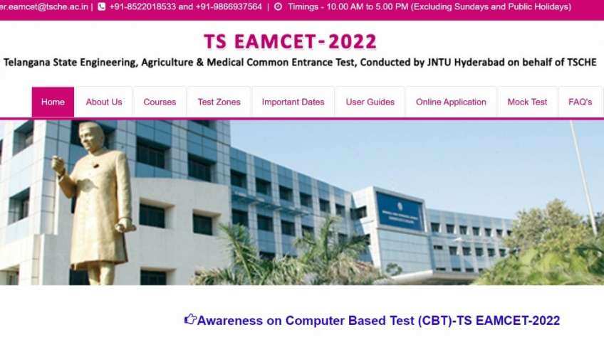 TS EAMCET 2022 Counselling registration link eamcet.tsche.ac.in: Important notice for minority candidates - slot booking, fee 