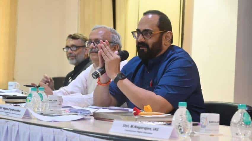 Government has asked Chinese mobile companies to increase their exports from India: Union minister Rajeev Chandrasekhar