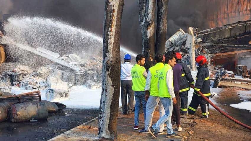Fire breaks out in auto parts manufacturing unit in Gurugram Fire breaks out in auto parts manufacturing unit in Gurugram