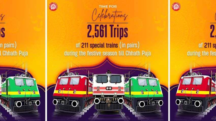 Festive Special Trains: Railways to now run 2561 trips of special train services till Chhath Puja festival - DETAILS