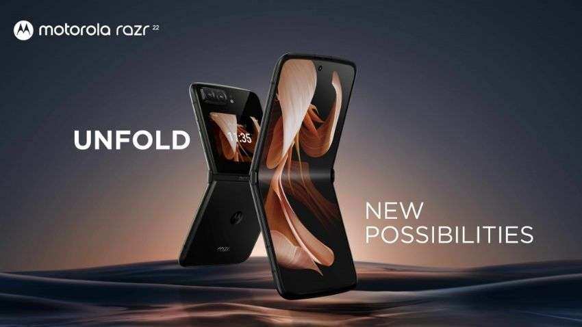Moto Razr 2022 launched: Check price, specifications, features | Motorola&#039;s foldable smartphone