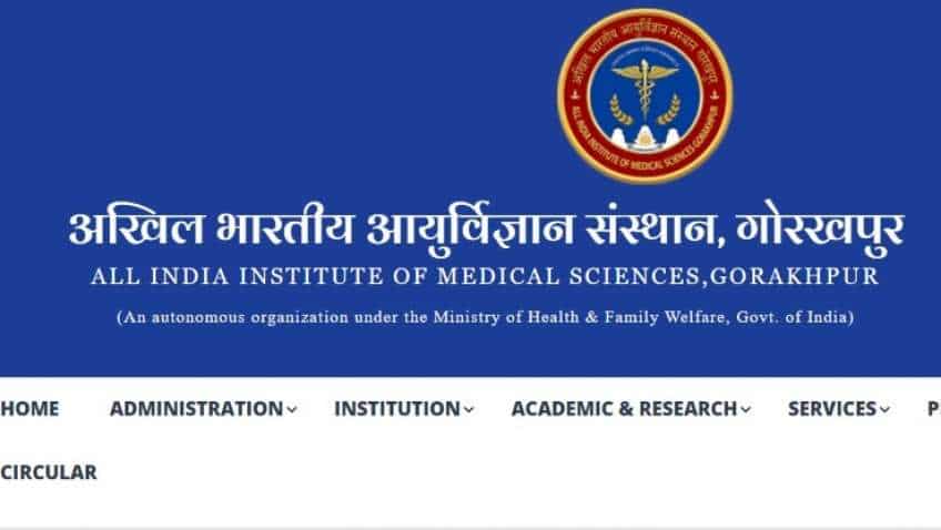 AIIMS Gorakhpur Recruitment: 92 vacancies notified with salary upto Rs 2.20 lakh per month — check eligibility, application process