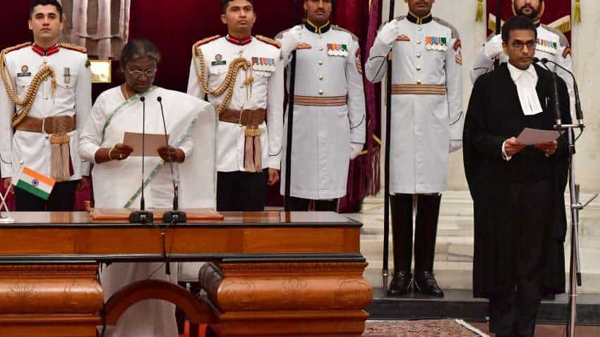 Justice DY Chandrachud Sworn-in As 50th Chief Justice Of India | Zee ...